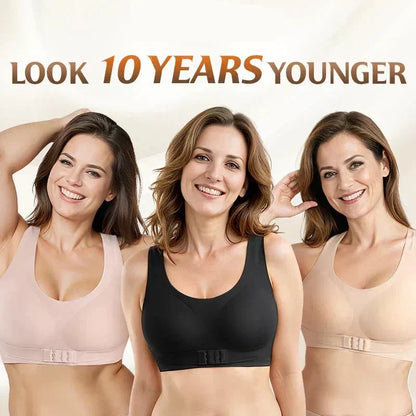 🎉LAST DAY SALE - 50% OFF⚡Front Closure Cross-Back Wireless Posture Bra