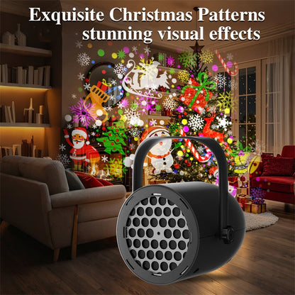 📢LAST DAY SALE ONLY ￡9.99!!🔥🎅【🎁Best Christmas Gift🎁】🎄16-Pattern USB Christmas Projector Light