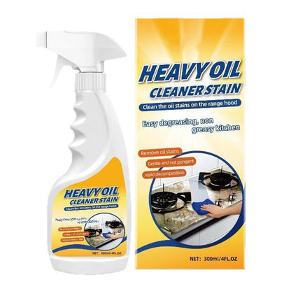 🧽LAST DAY 50% OFF✨Heavy Duty Kitchen Degreaser Spray, No Scrub Oil Stain Remover,Cut Tough Baked-On Grease, Food-Safe No Residue Cleaner  for Stove, Range Hood, Sink & Cookware