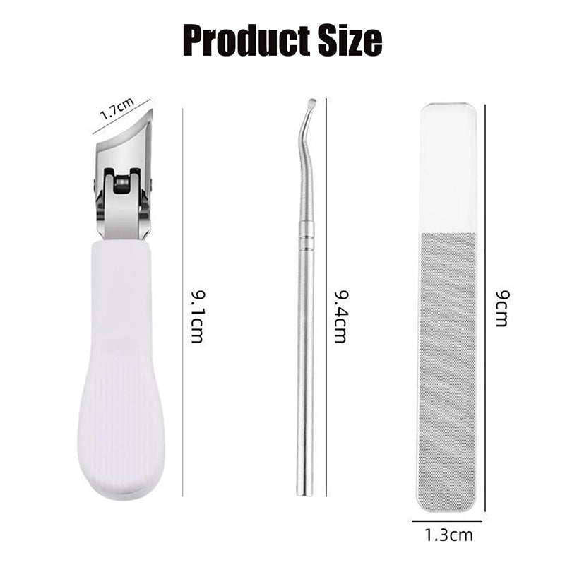 📢📢50% OFF ！！Wide Jaw Opening Anti-Splash Slanted Nail Clipper