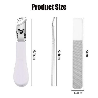 📢📢50% OFF ！！Wide Jaw Opening Anti-Splash Slanted Nail Clipper