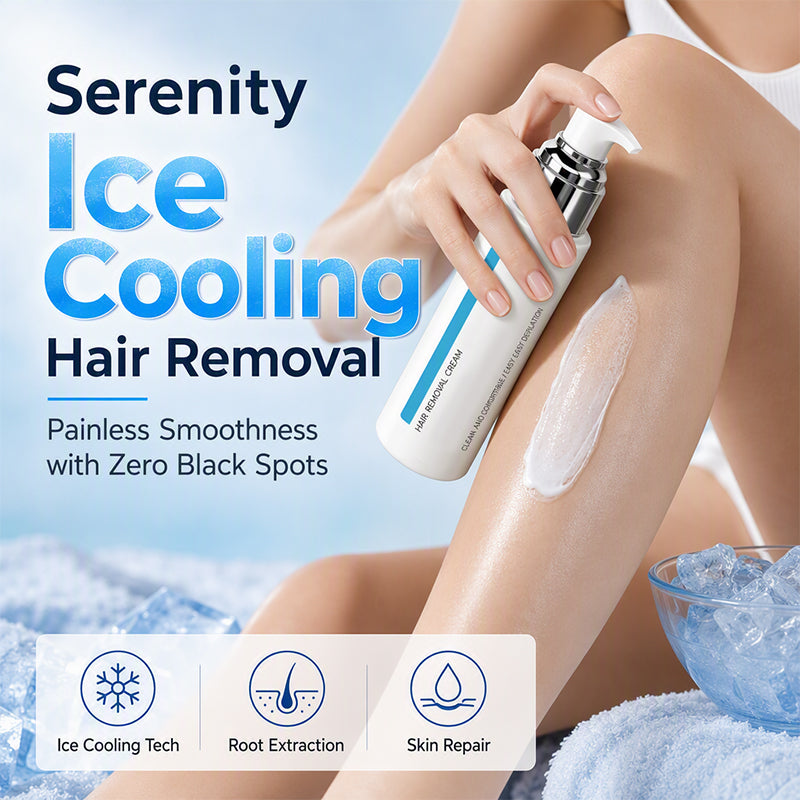 🎁BUY 1 GET 1 FREE SPECIAL PRICE ￡9.99!!✨Ice-Cooling Hair Removal Cream for Sensitive Skin