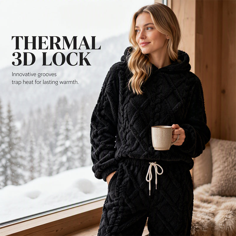 ⏳LAST DAY SALE ONLY ￡24.99!!🔥🍂 Embossed Geometric Plush Set – Timeless Comfort & Effortless Style For Every Occasion