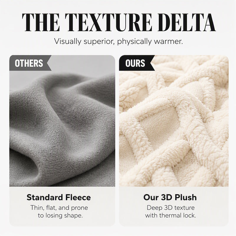 ⏳LAST DAY SALE ONLY ￡24.99!!🔥🍂 Embossed Geometric Plush Set – Timeless Comfort & Effortless Style For Every Occasion