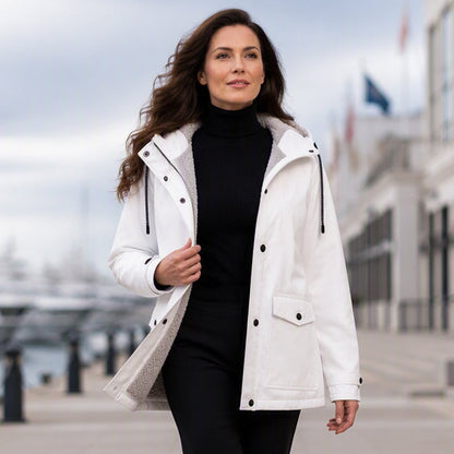🍂Autumn Hot Sale 55% OFF! 💥Women's Plush-Lined Windproof Hooded Jacket