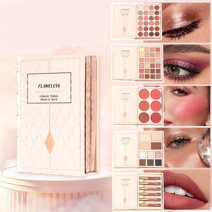 ⏳LAST DAY SALE 50% OFF!!🎁✨Magic Makeup Book – All-in-One Cosmetic Palette with Eyeshadows, Blush, Highlighter & Lip Gloss | Perfect Christmas Gift for Her🎄🇬🇧