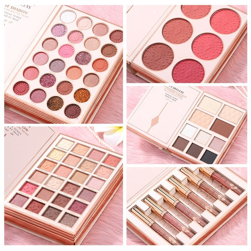 ⏳LAST DAY SALE 50% OFF!!🎁✨Magic Makeup Book – All-in-One Cosmetic Palette with Eyeshadows, Blush, Highlighter & Lip Gloss | Perfect Christmas Gift for Her🎄🇬🇧