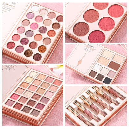 ⏳LAST DAY SALE 50% OFF!!🎁✨Magic Makeup Book – All-in-One Cosmetic Palette with Eyeshadows, Blush, Highlighter & Lip Gloss | Perfect Christmas Gift for Her🎄🇬🇧