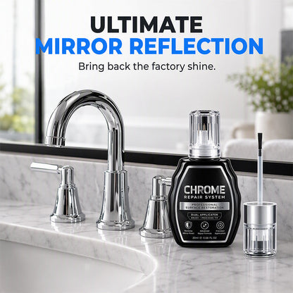 ✨Chrome Repair Pen – Dual-Applicator Mirror-Shine Metal Touch-Up Tool🚗🔧