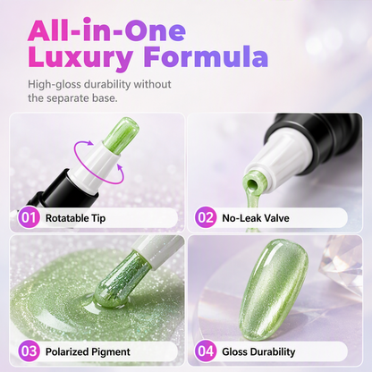 🎅LAST DAY HOT SALES - 50% OFF🌟😍Glitter Cat Eye Nail Polish Pen Set