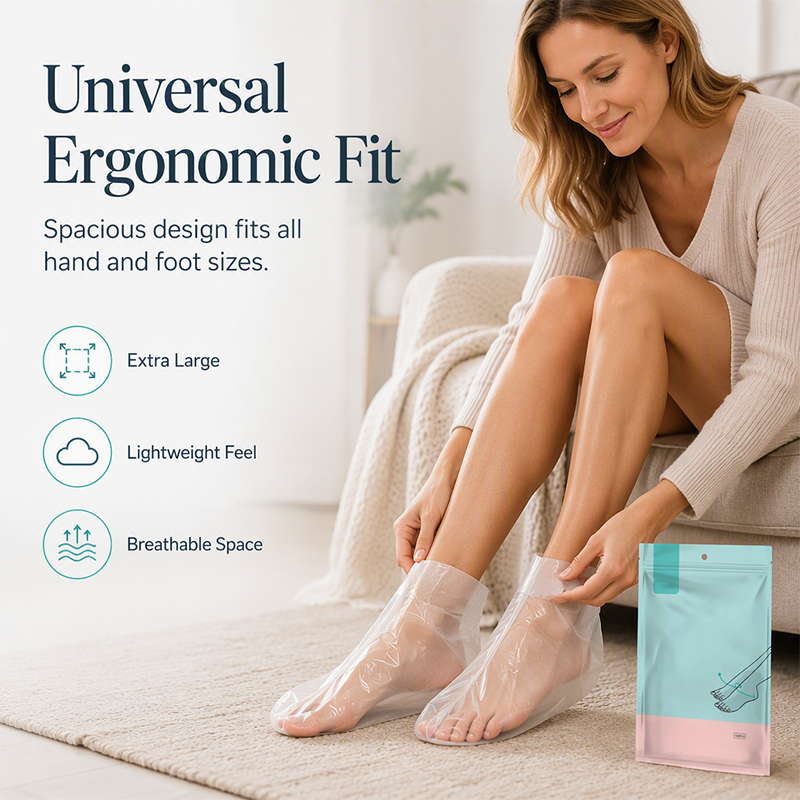 Disposable Foot & Hand Mask Covers with Stickers